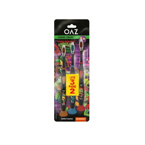 Escova Dental Oaz Tartarujas Ninjas Leve 3 Pague 2 - 7891317032128